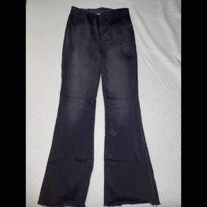 Black flare jeans